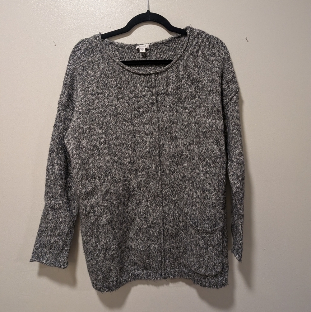 Pure Jill Grey Knit Sweater Size M‎
